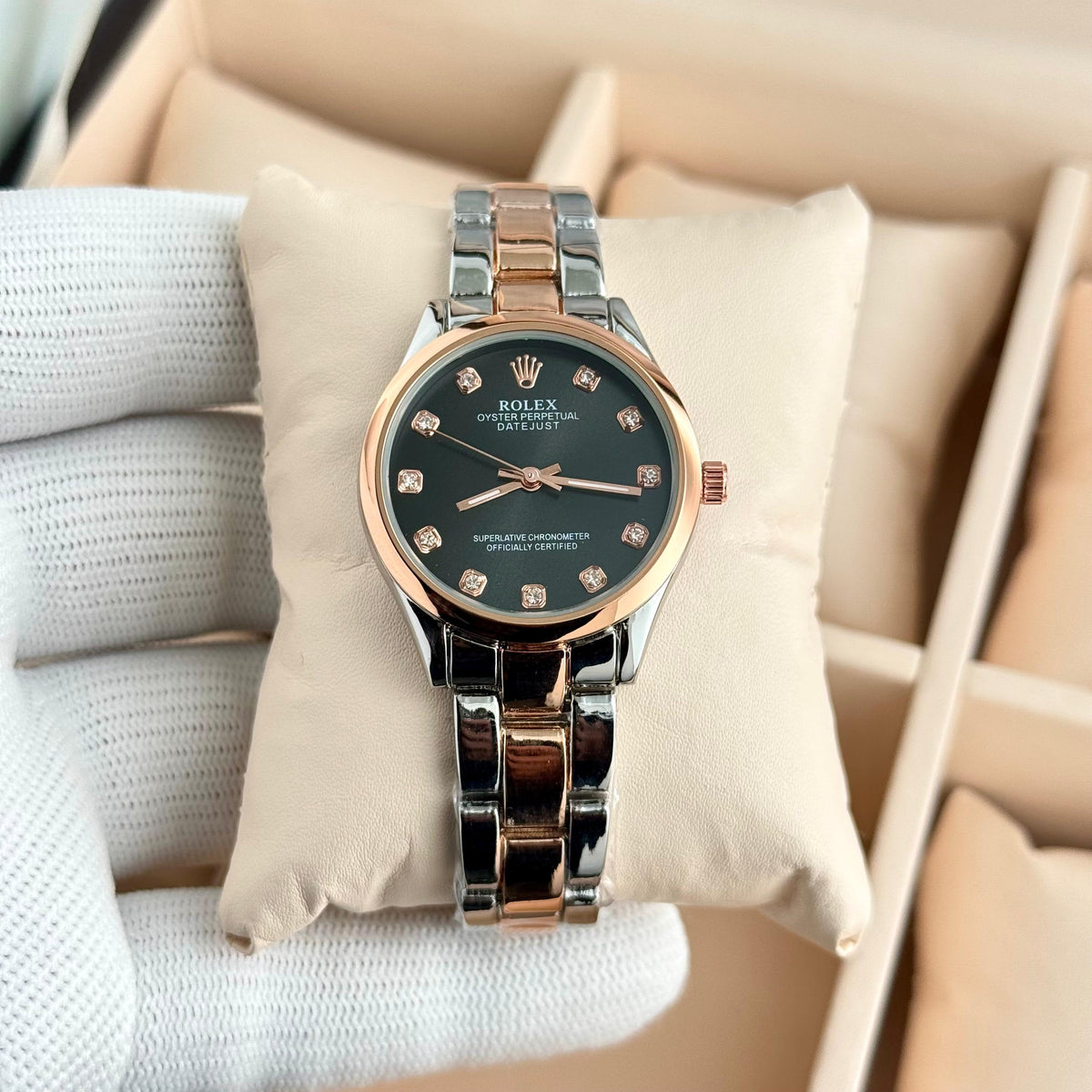 Rolex Datejust-style Two Tone Watch